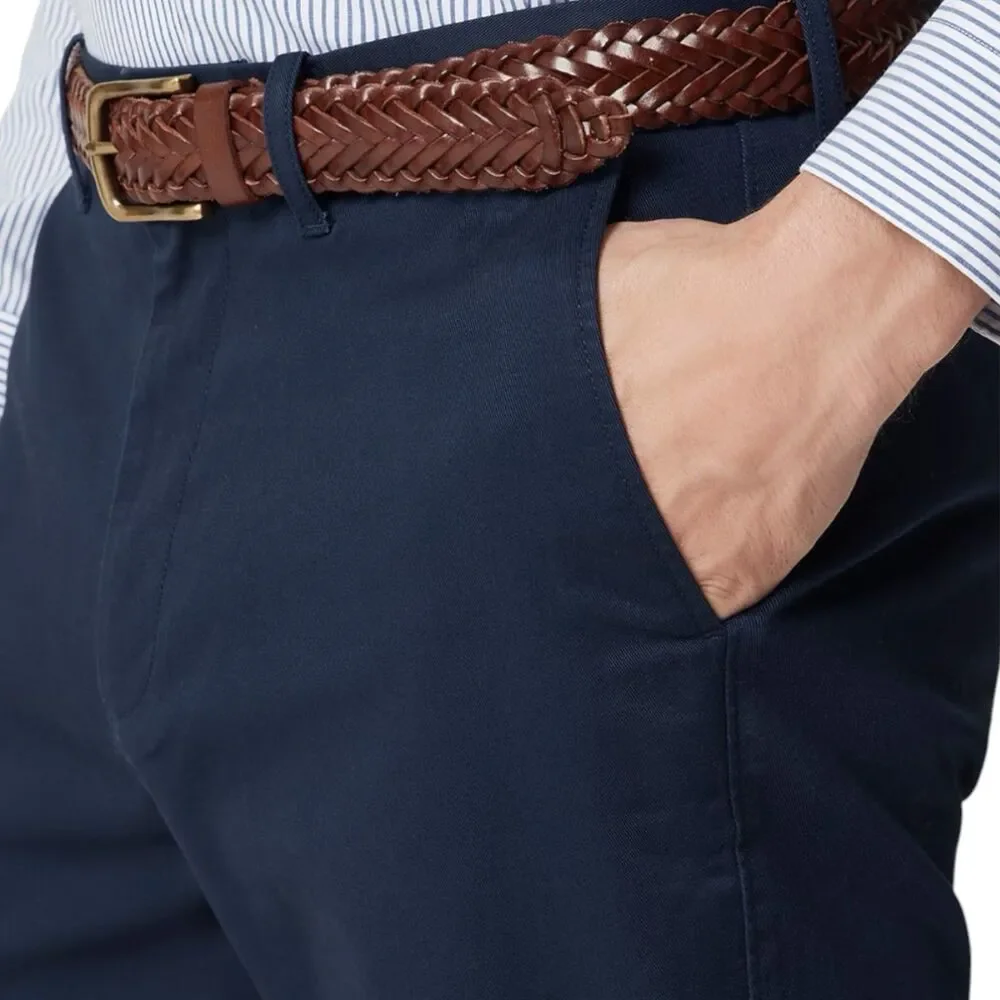 J Crew Pants Mens 32x34 Navy Blue Athletic Slim Chino Casual Office CO401 NWT